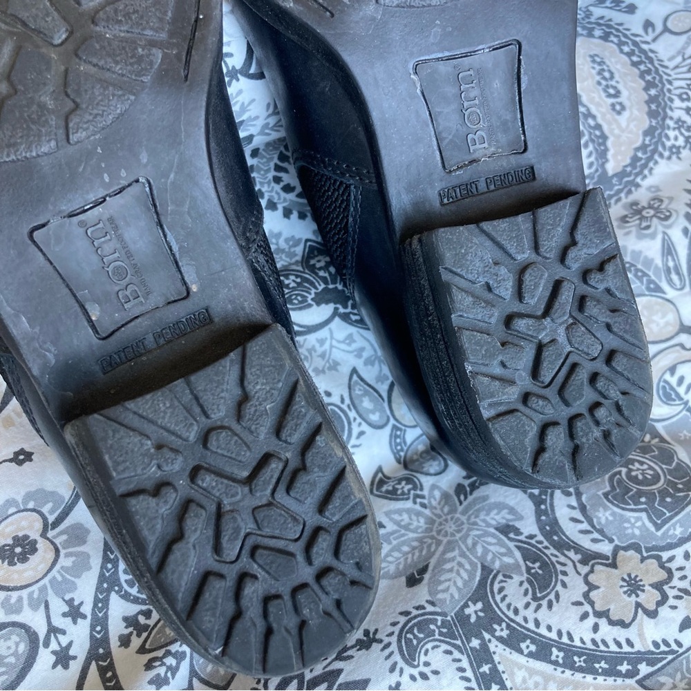 Born Black Leather Ankle Booties ‘Gordy’ - Size 6.5 - Picture 9 of 10